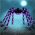 thumbnail image 2 of Halloween Light Up Giant Spider 78in Yard Decoration Outdoor Indoor Scary Prop Halloween Party Supplies Haunted House Decor Garden Porch Display Halloween Festival Scene Use Set Item, 2 of 5
