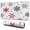 White Christmas Snowflake, variant on Long Mouse Pads for Desk,Red Christmas Tree Pattern Desk Mats on Top Of Desks, Desk Mouse Pad Extra Large with 3mm Non-Slip Base and Stitched Edge for Gaming,Office,Work,Home 31.5x11.8in