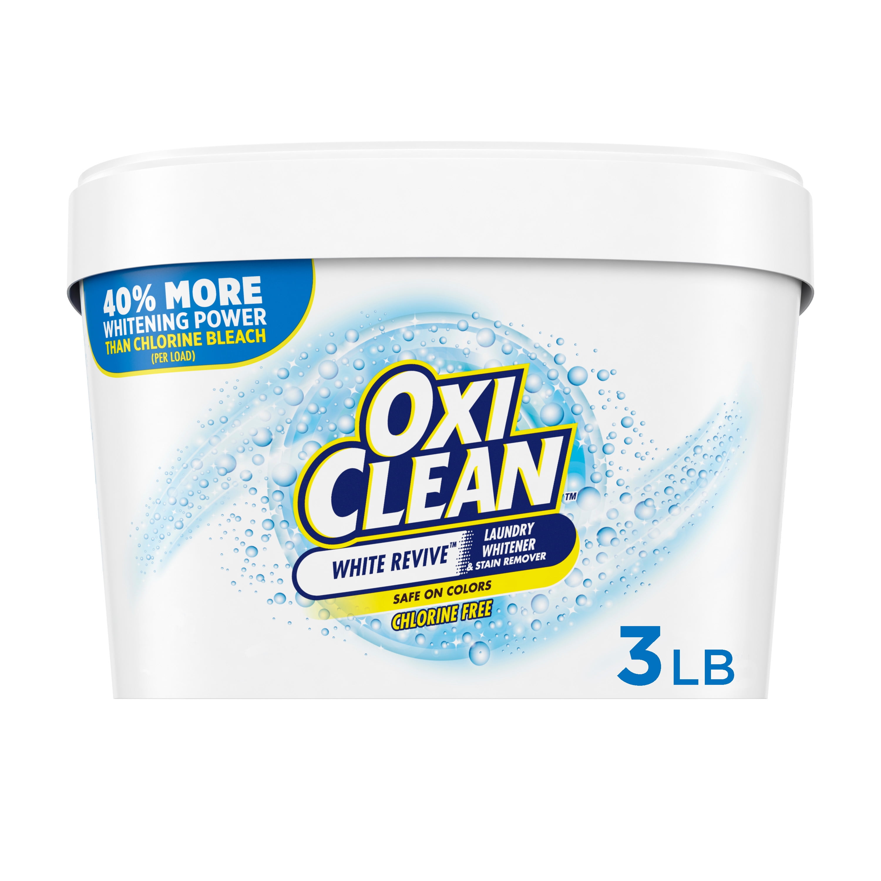 OxiClean White Revive Laundry Whitener and Stain Remover Powder, 3 lb