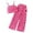 Z3 Hot Pink, variant on REDARER Toddler Girls Summer Outfit Set - Ruffle Sleeveless Top & Wide Leg Pants, Cute Playwear (2025 Summer),Size for 4-5 Years
