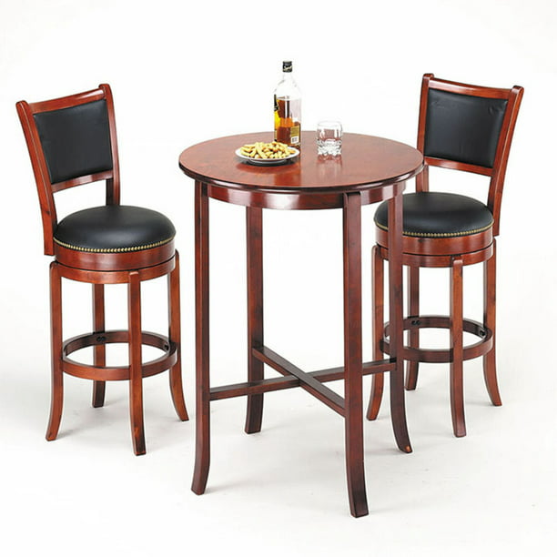 Acme Furniture Chelsea 3 Piece Round, Round High Top Table Set