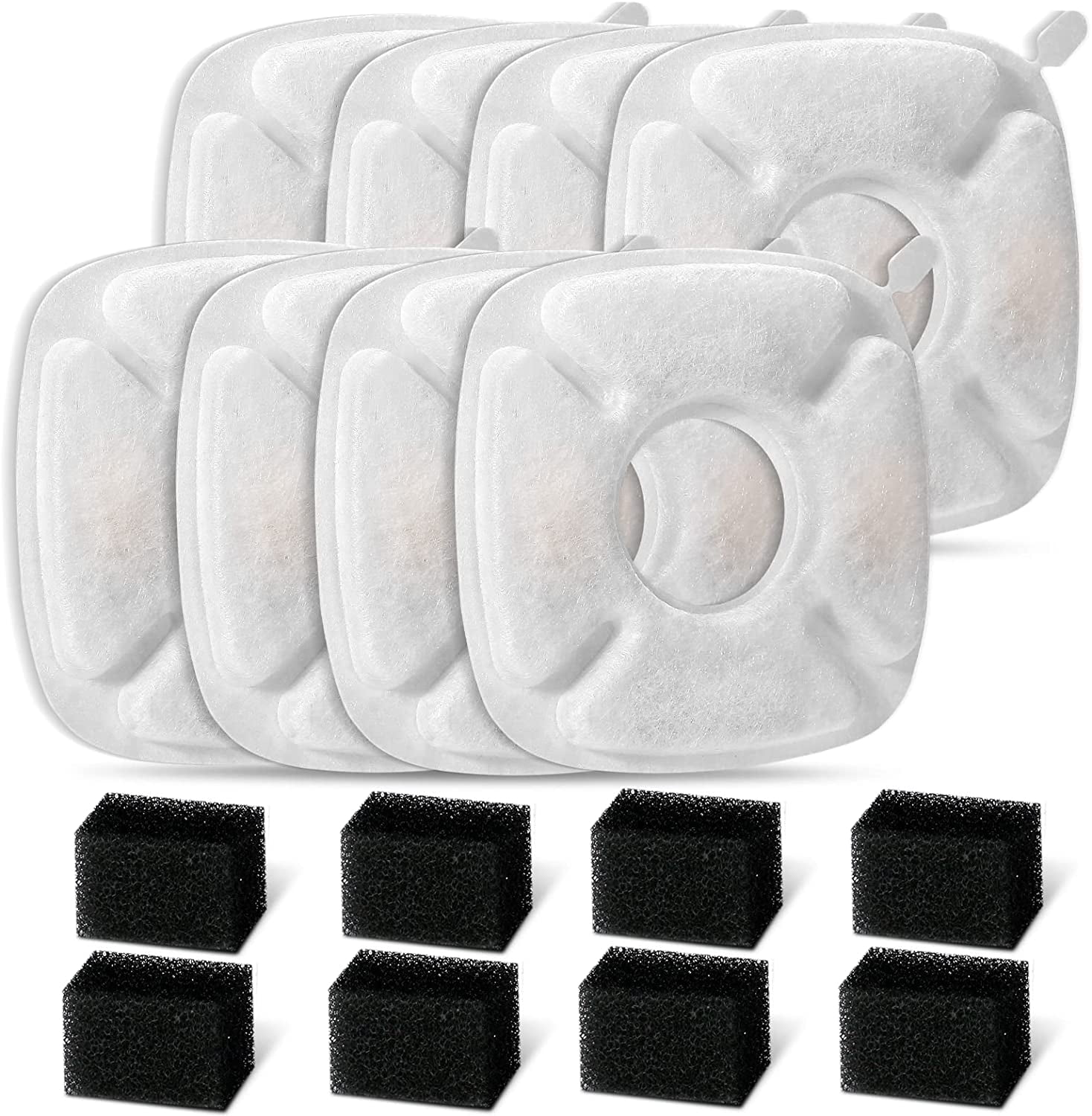 8 Pack Replacement Filters & 8 Pack Replacement PreFilter Sponges for