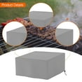 thumbnail image 6 of figatia Grill Cover BBQ Grill Cover Tear Resistant Heavy Duty Multipurpose Waterproof Windproof Dustproof Protect 18 inch for Outdoor Grey, 6 of 8