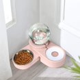 thumbnail image 2 of Juego de tazones para mascotas con dispensador de agua automático 2 en 1, tazón de alimentación de acero inoxidable duradero y desmontable, botella de agua para perros sin derrames y plato para gatos, cachorros y perros pequeños MFZFUKR YZY450-2, 2 of 7