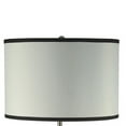 thumbnail image 2 of 29 Inch Round Drum Shade Table Lamp, Curved Tubular Frame, Silver- Saltoro Sherpi, 2 of 5