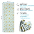 thumbnail image 2 of Light Blue Daisy Flower Pattern Hot Yoga Mat Towel Non Slip for Hot Yoga - Quick-Drying Yoga Mat Cover with 4 Corner Pockets with Travel Bag - Hot Yoga Towel Non Slip 70"x26", 2 of 6