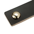 thumbnail image 4 of Unique Bargains Leather Furniture Handles Drawer Knobs Pulls Black Gold 5.4", 4 of 5