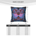 thumbnail image 4 of ZICANCN Death Tribe Skull Blue Pattern Throw Pillow Covers, Bed Couch Sofa Knit Decorative Pillow Covers for Living Room Farmhouse, 26"x26", 4 of 8