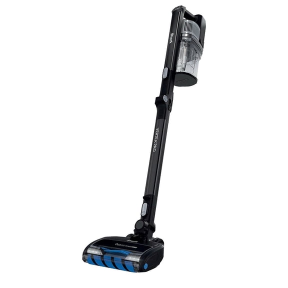 Shark IZ682H Vertex Pro Cordless Stick Vacuum with IQ Display, DuoClean PowerFins & MultiFLEX, Extra Battery, Crevice Tool, Pet Multi-Tool & Anti-Allergen Dusting Brush, 120min Runtime, Black