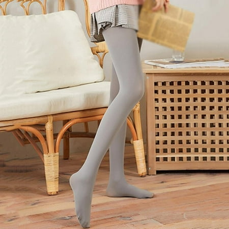 

Fantadool Women Fleece Lined Tights Winter Stretchy Tummy Control Thick Pantyhose Mid Waist Soft Warm Leggings 200D