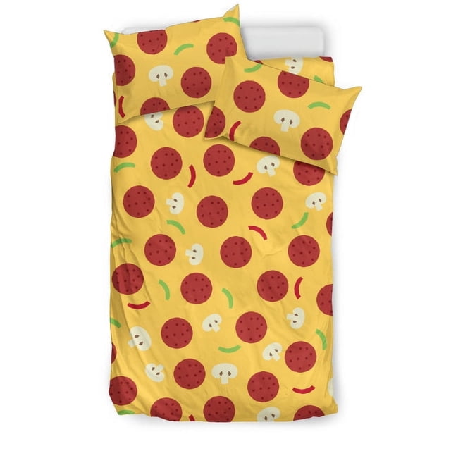 Juego de cama con estampado de setas Pizza Salami
