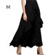 thumbnail image 4 of Qarigey Pantalones de con volantes para mujer, pantalones de pierna ancha elegantes estéticos para niñas, ropa inferior para fiesta de Prendas para la parte inferior del cuerpo Negro METRO, 4 of 5