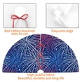 thumbnail image 3 of KLL 48" Christmas Tree Skirt Ireworks In The Night Sky Xmas Tree Skirts Mat for New Year Xmas Holiday Party Indoor Outdoor Home Decoration, 3 of 5