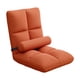 thumbnail image 2 of Silla de suelo con respaldo, plegable, transpirable, para dormitorio, sala de juegos o apartamento. Naranja, 2 of 9