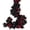 Black with Red Rose, variant on RECUTMS 2 pack Fall Maple Garland- 5.8 ft/Pcs Autumn Hanging Leave Vines for Home Garden Wedding Party Fireplace Door Frame Decor