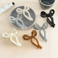 thumbnail image 4 of Ponytail Bow Large Hair Claw Crab Hair Accessories for Women Solid Acrylic Bowknot Hair Clips Hairpins Girls Barrettes Headbands, 4 of 9