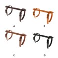 thumbnail image 4 of Toystoory Correa de manta Correas de cuero para alfombras de campamento Suministros de encuadernación para parques infantiles Uniforme atlético Marron oscuro, 4 of 6