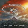 thumbnail image 6 of Triforce Bracelet Sterling Silver Legend Bracelet Triforce Jewelry Tears of the Kingdom Gifts for Men Women, 6 of 6