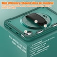 thumbnail image 6 of Dteck Case for iPad Mini 7 (A17 Pro) 2024/ Mini 6 8.3" with Pencil Holder Shoulder Strap [360 Rotating Hand Strap] & Stand, Drop-Proof Case for iPad Mini 7th/6th Generation 8.3",Green, 6 of 8