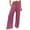 Hot Pink, variant on Lindreshi Wide Leg Pants for Women Women's Loose Wide Leg Pants High Waist Straight Pants Casual Pants