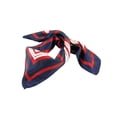 thumbnail image 1 of INSPIRE CHIC Foulard Carré à Rayures pour Femmes Foulard Tour de Cou Bandana Bleu Foncé Rouge Blanc 50 x 50cm/ 19.68 x 19.68 Pouces(L*W), 1 of 7