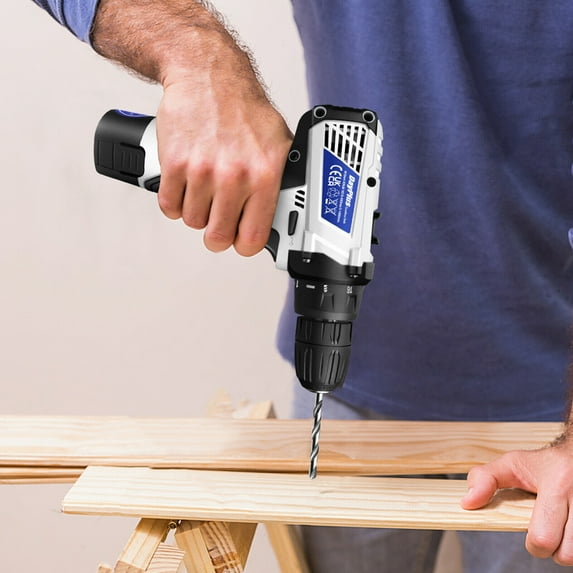 Dayplus Cordless Combi Drill Electric Driver Screwdriver Set Li-Ion Battery Power 12V