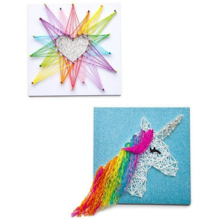 Joyin Diy String Art Kit Crafts Projects (unicorn Llama Rainbow Etc) And  43pc+ Necessary Accessories, String Art Craft Kit For Kids Teens : Target