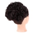 thumbnail image 4 of Peignes Chignons Pièce de Cheveux Plat Bouclé Chouchous Synthétiques Extensions de Cheveux Pince en Queue de Cheval Postiches pour Femmes (Brun Moyen -#108), 4 of 6
