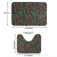 thumbnail image 3 of Honeii Strawberry Pattern Bathroom Anti-Skid Pad Bathroom Mat Vintage Seamless Pattern Not-Slip Toilet Rug Set, 3 of 6