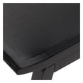 thumbnail image 4 of DecMode Wood Curved Stool, Black, 4 of 11