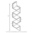thumbnail image 2 of Furinno Rossi Contemporary 7.8" x 7.8" 5-Tier Espresso Floating Shelves, 2 of 6
