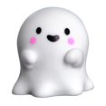 thumbnail image 4 of Clearance Under $1 Cute Resin Bald Ghost Figurine with Witch Hat Halloween Decor, 4 of 5