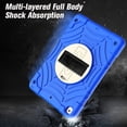 thumbnail image 6 of SUPNICE iPad 9th/8th/7th Generation Case,iPad 10.2 Case for Kids, Shockproof [360 Rotating Stand] [Hand Strap] [Screen Protector] Case for New iPad 9th Gen, iPad 10.2 Inch 2021/2020/2019,Blue, 6 of 9