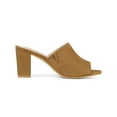 thumbnail image 3 of BLISSFUL STEP Mules à Talons pour Femmes à Enfiler Sandales à Talon Bloc Brun 8, 3 of 6