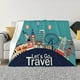 thumbnail image 1 of Balery Let's go Travel Manta de Franela con Dibujo, Lujo Ultra Suave y Cálido, Antipelusa y Resistente a las Arrugas para Cama, Sofá, Camping -50"x40", 1 of 6