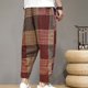 thumbnail image 5 of Pantalones largos de moda para hombre con cordón, cintura elástica, color sólido, informales, de nacionalidad, 5 of 5