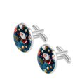 thumbnail image 2 of Santa Claus Elegant Mens Cufflink Set for Formal Attire, Crafted with Stainless Steel, for Business Meetings or Special Occasions, 2 of 6
