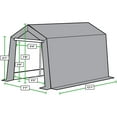 thumbnail image 3 of King Canopy 7 ft x 12 ft x 6.5 ft Silver Carport, 3 of 6
