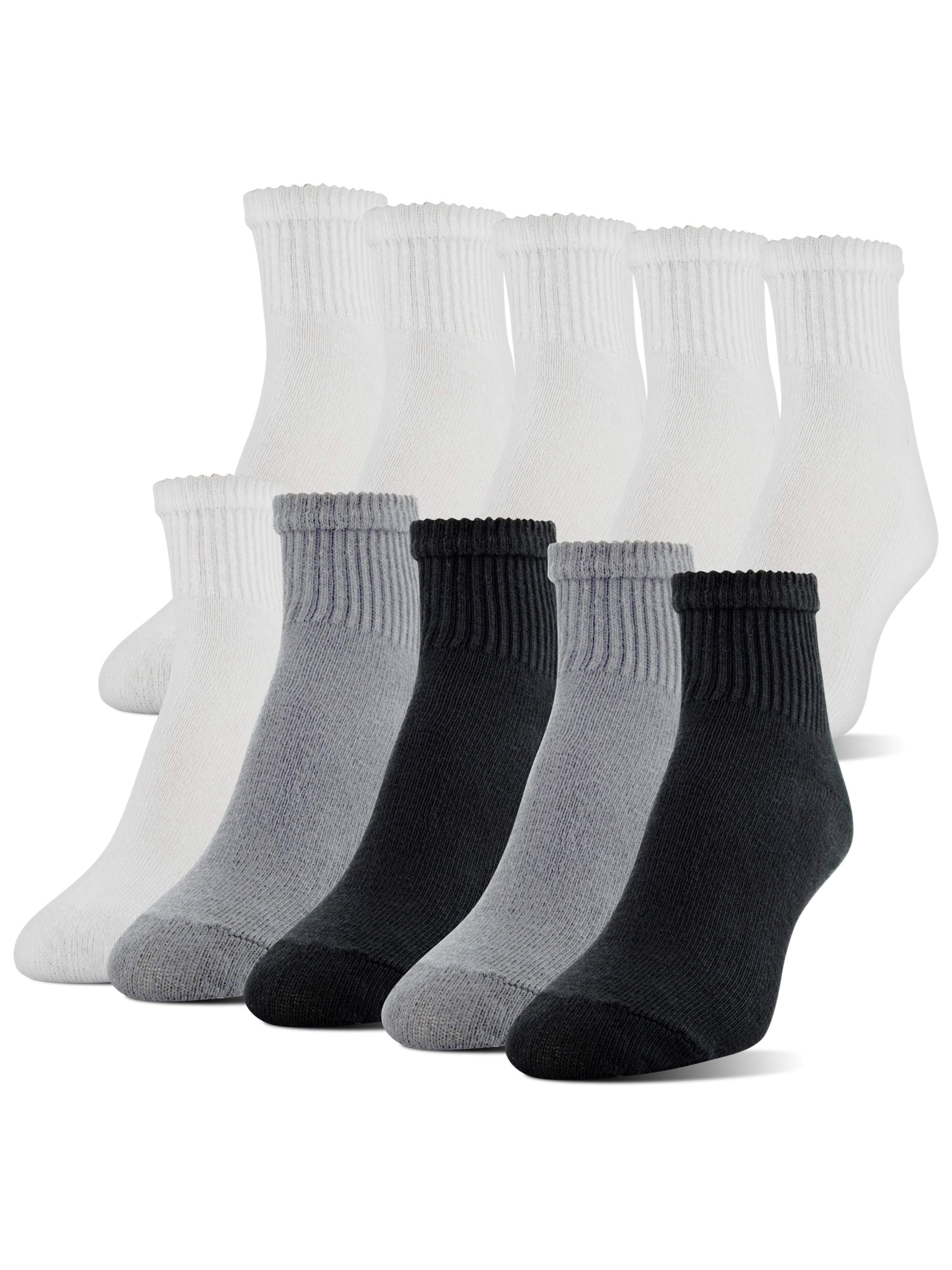 Athletic Works Women's Half Cushion Ankle Socks, 10 Pairs - Walmart.com