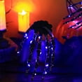 thumbnail image 6 of Halloween LED Skeleton Hand Lights Purple Ghost Claw String - Flexible Copper Wire Party Decor Haunted House Atmosphere​(Black), 6 of 6