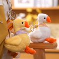 thumbnail image 3 of Goose Pendant Bag Goose Pendant Contrast Color Plush Toy Realistic Shape Soft Stainless Key Storage Washable Shoulder Bag Goose Keyring Gift, 3 of 6