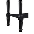 thumbnail image 6 of Pemberly Row Farmhouse 2 Drawer Console Table in Black Wood Finish, 6 of 6