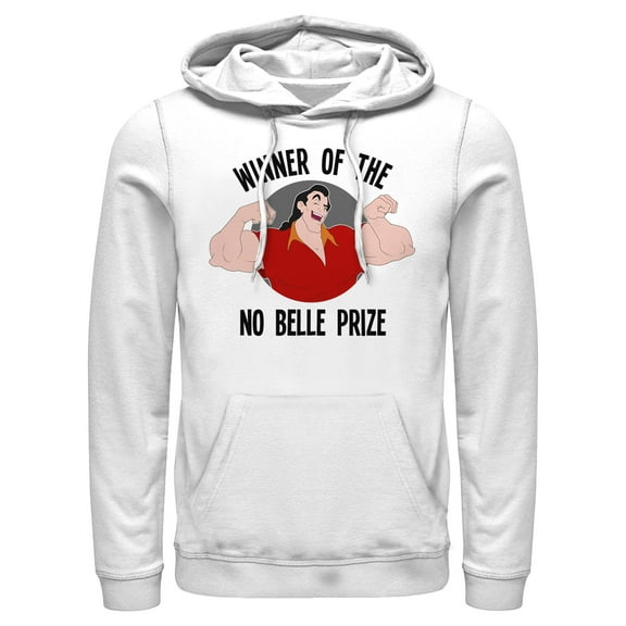 Men's Beauty and the Beast Gaston No Belle Prize Pull Over Hoodie