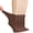 Light Brown, variant on Diabetic Socks for Women, Super Soft & Thin Ankle Socks, Wide & Loose, Non-Binding Top & Seamless Toe, 4 Pairs, Milk Coffee, Shoe Size: 6-9
