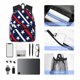thumbnail image 4 of Fotbe Patriotic Star Mochila Ligera Casual para Laptop para Hombres y Mujeres, Mochila Impermeable de Uso Diario, Mochila para Universidad, 4 of 6