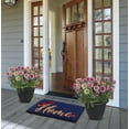 thumbnail image 2 of FH Home Extra Thick Doormat - Handwoven, Durable - Natural Coir - Entryway, Front Door, Porch, Patio - Floral Home Dark Blue (18" x 30" Thick), 2 of 8
