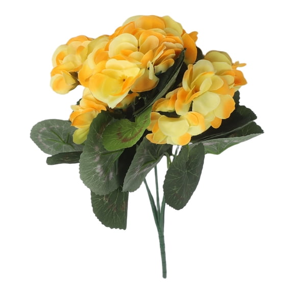 Niceminiwall Living Room Decoration Simulation Begonia Flower Interior Design Home Styling Non Fading Artificial Plant Decor Low Maintenance