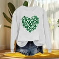thumbnail image 4 of HAiming St Patricks Day Sweatshirt for Women Long Sleeve T-Shirts Crewneck Shamrock Printed Pullover Tops, 4 of 7