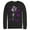 Black, variant on Men's Batman Joker Ha Ha  Long Sleeve Shirt Navy Blue Small