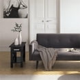 thumbnail image 2 of Simpli Home Kitchener Table d'Appoint Étroite en Bois Massif, Noire, 2 of 7